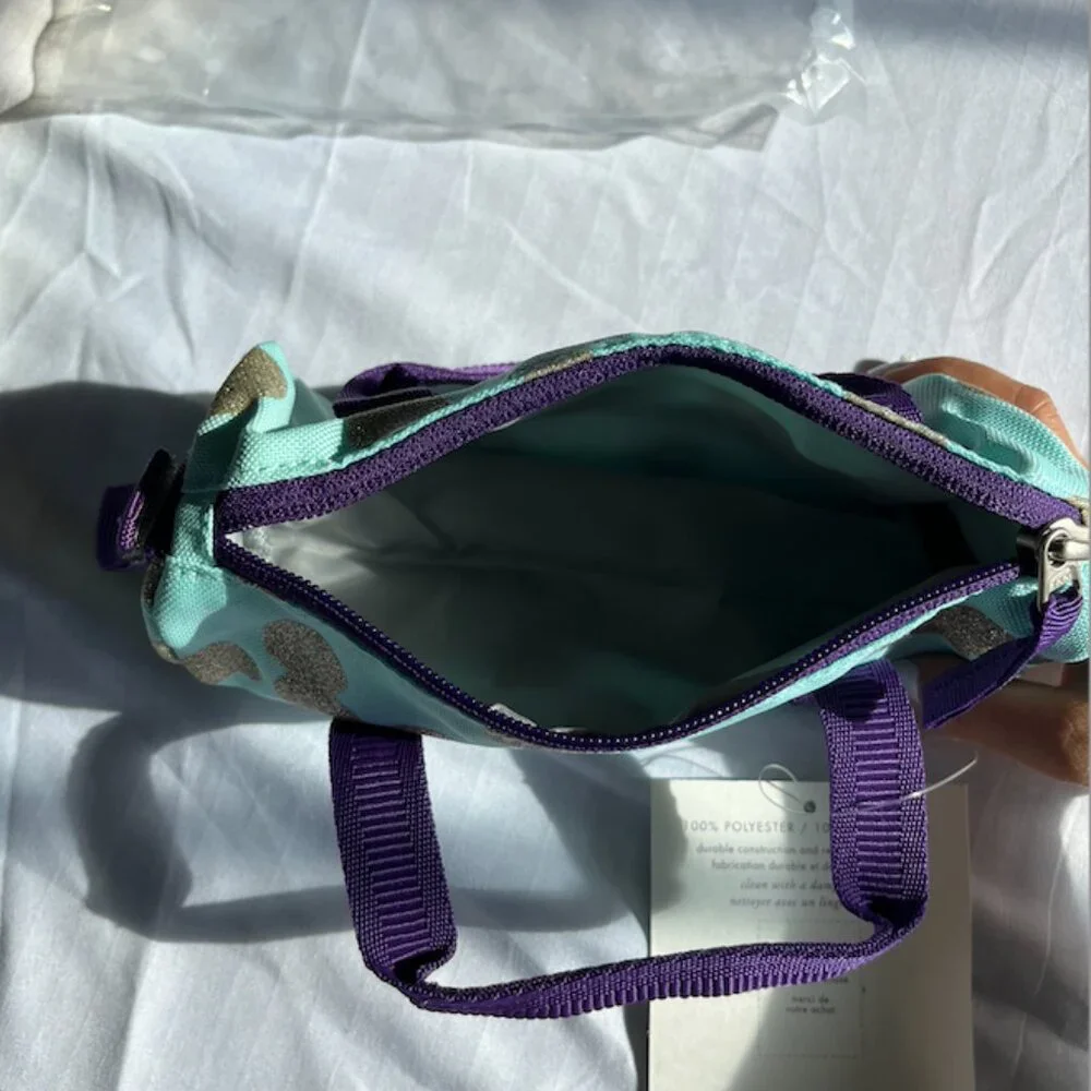 Pottery Barn kids Teal Polka Dot Pencil Case